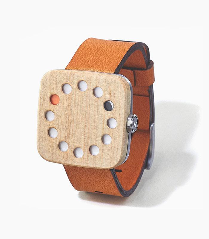 Orange-brown watch